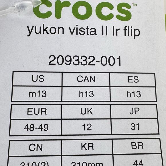 Crocs Yukon Vista II LiteRide Flip Flops Comfortable Beach Sandals Mens Size 13 - Picture 8 of 8